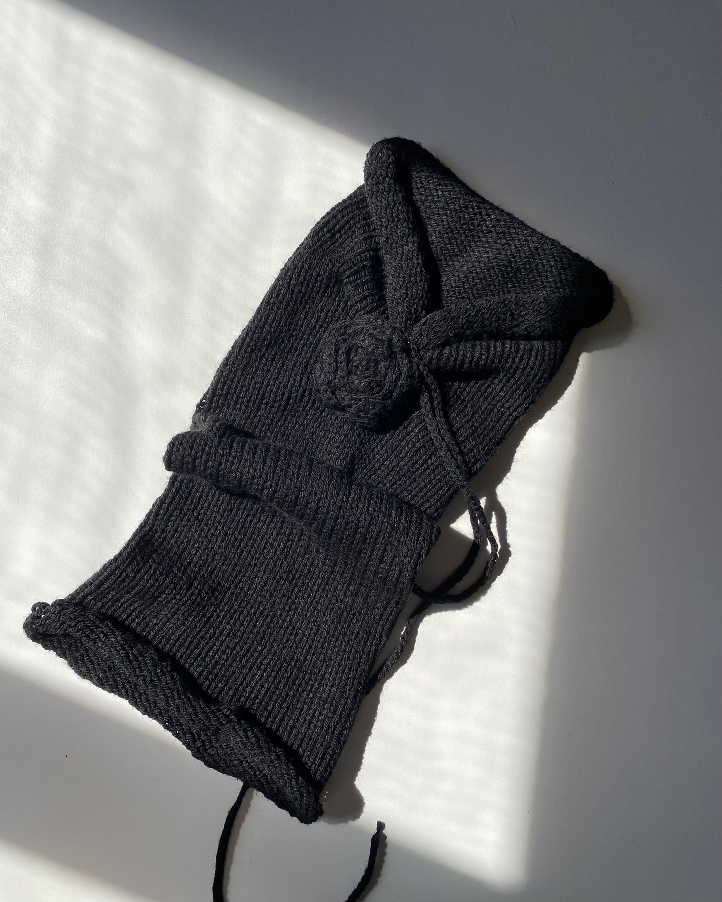 Knit top with flower