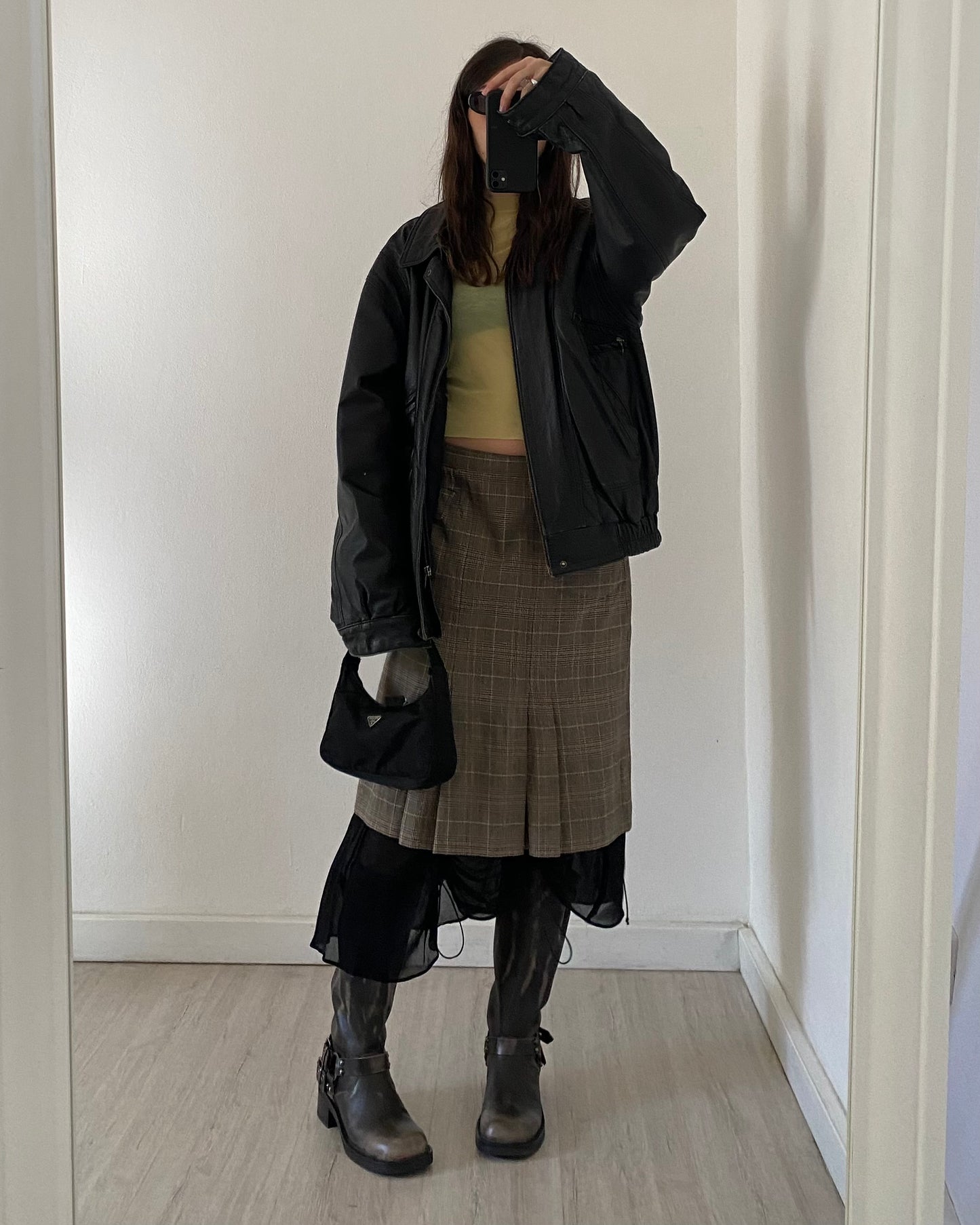 Lime green micro mesh top