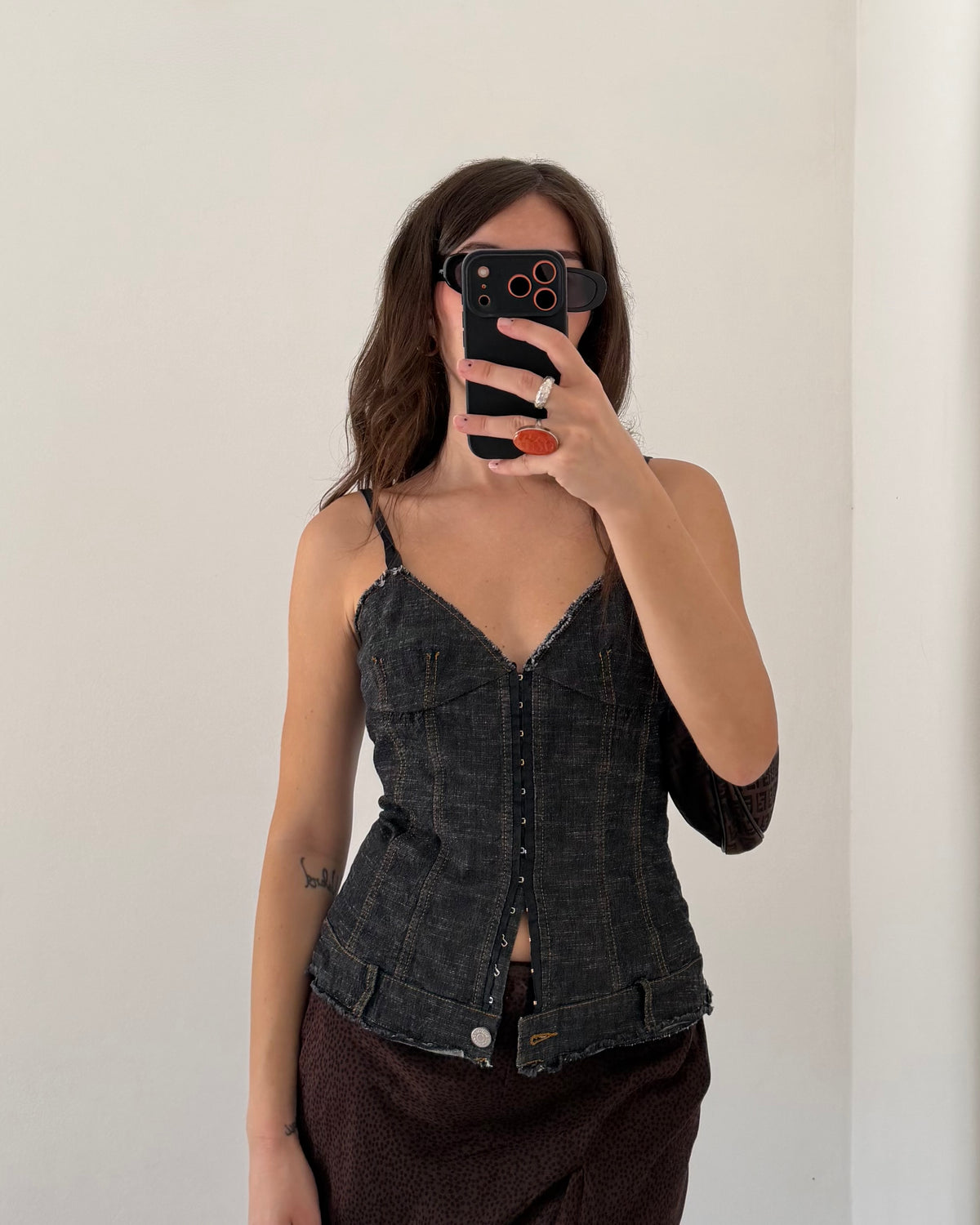 Denim corset top by Max&co