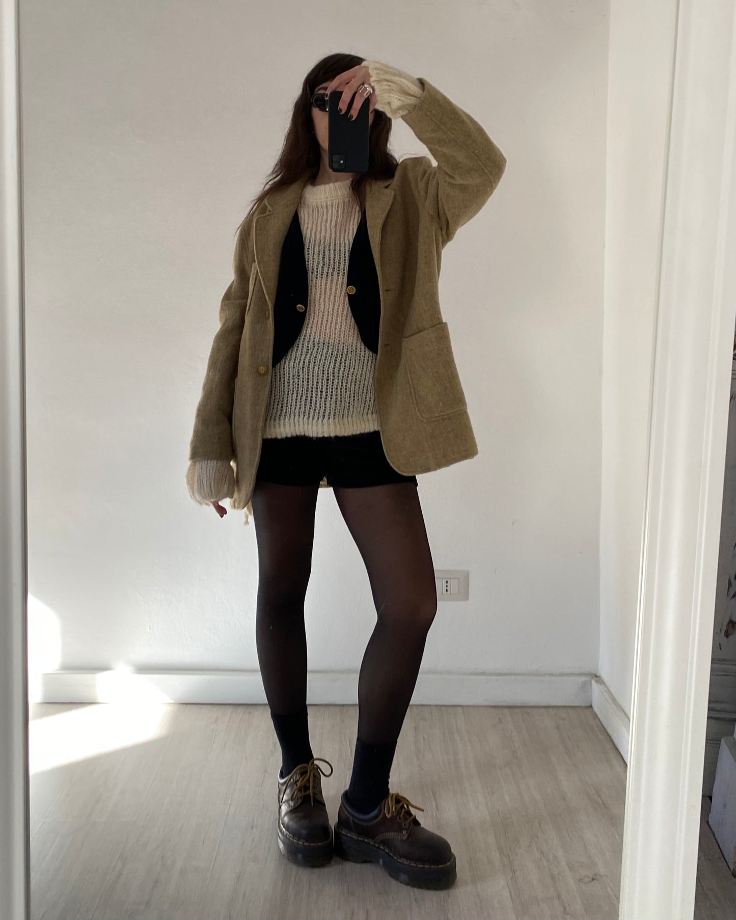 Cream wool blazer