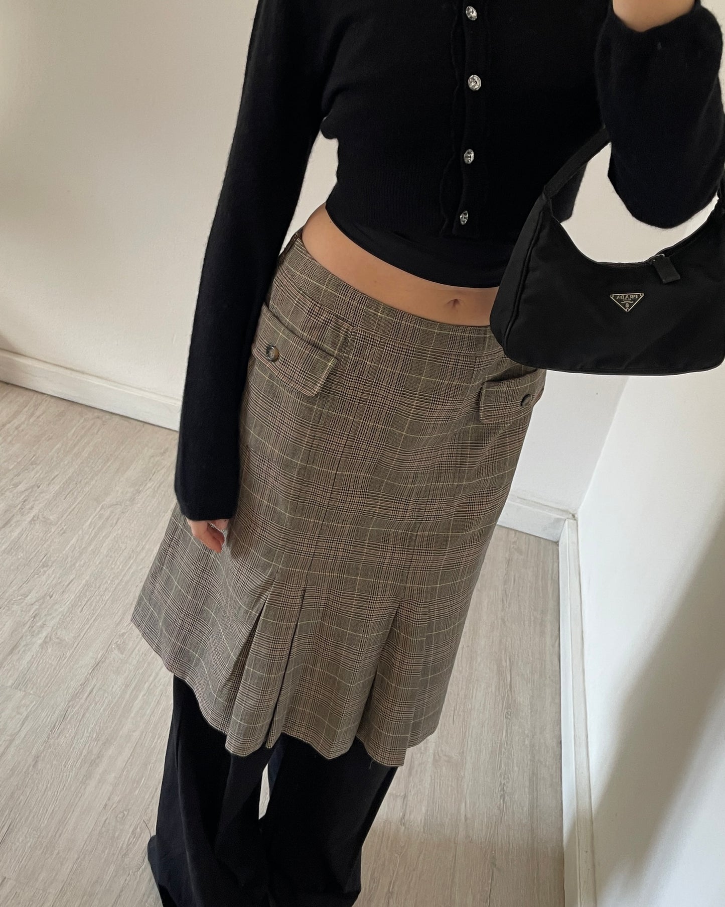 Angora wool mini cardigan