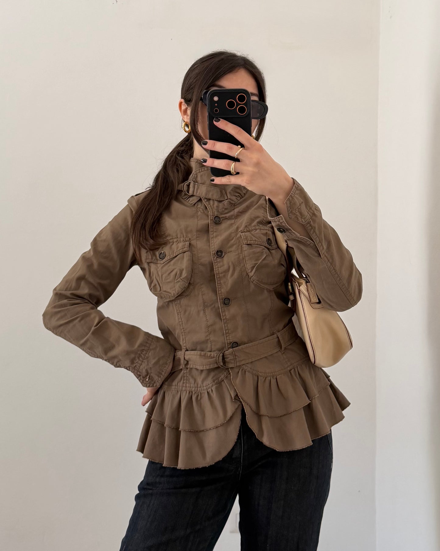 y2k utility cotton jacket