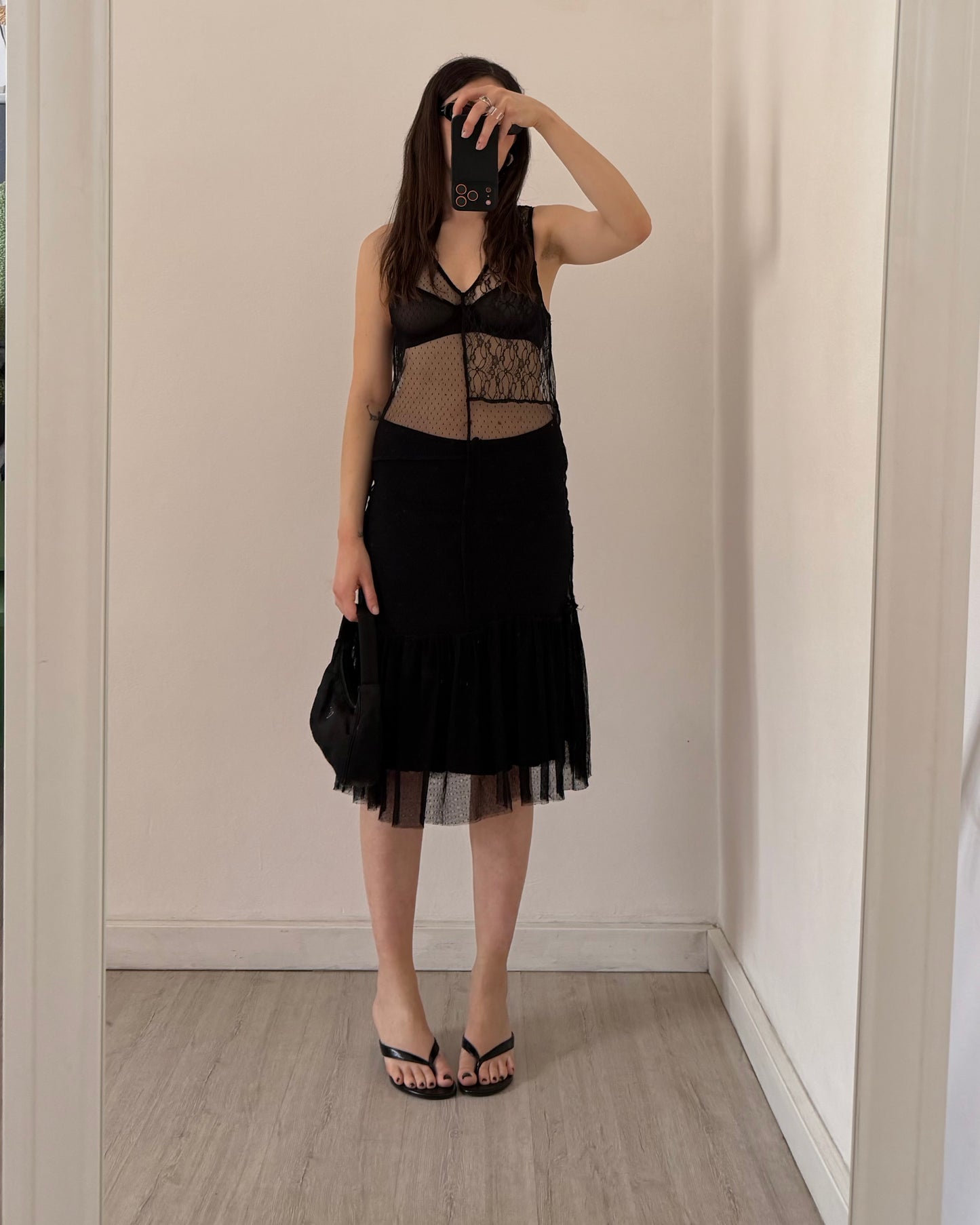 Tulle midi dress