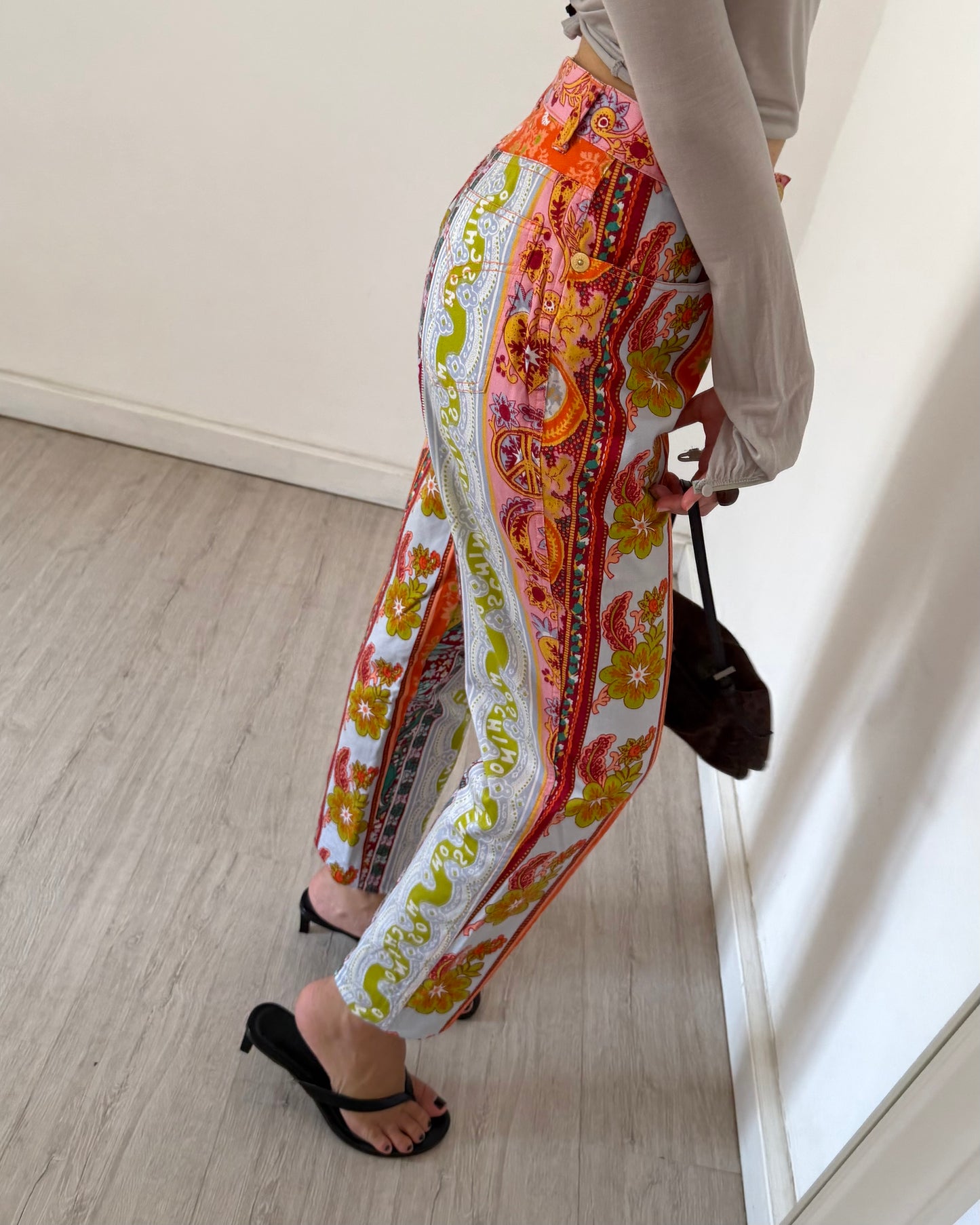 Moschino printed trousers