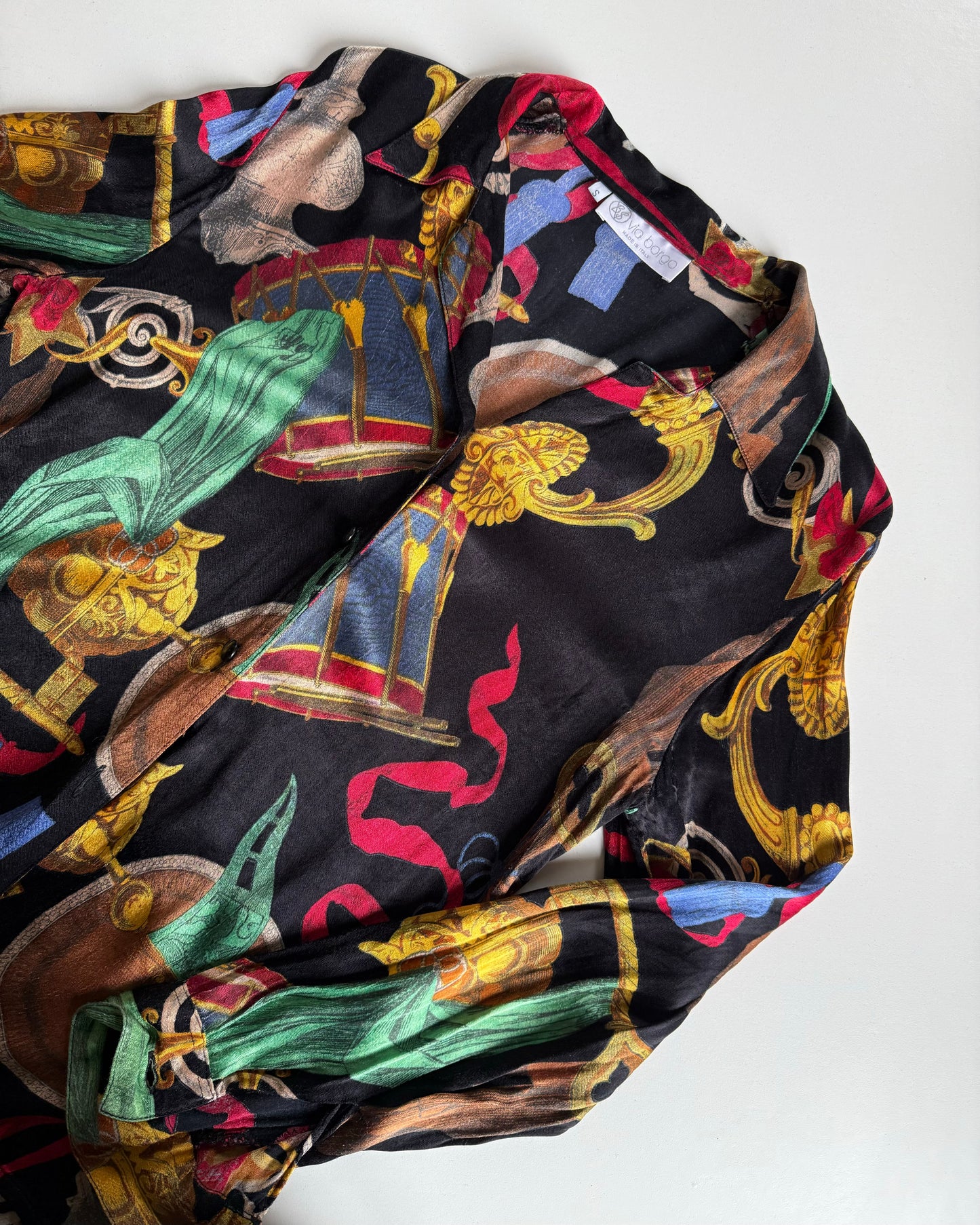 Baroque print vintage shirt