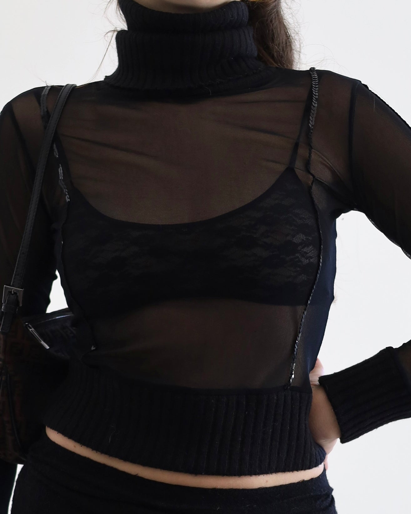 Sheer knit top