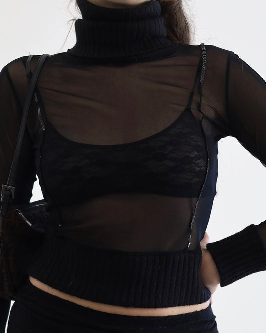 Sheer knit top