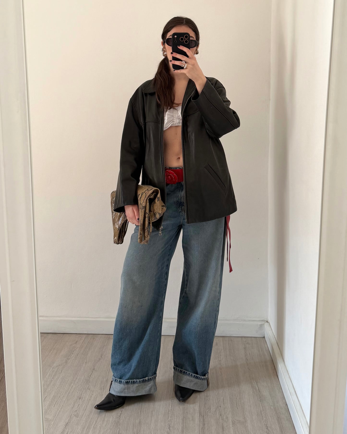 Nappa leather jacket