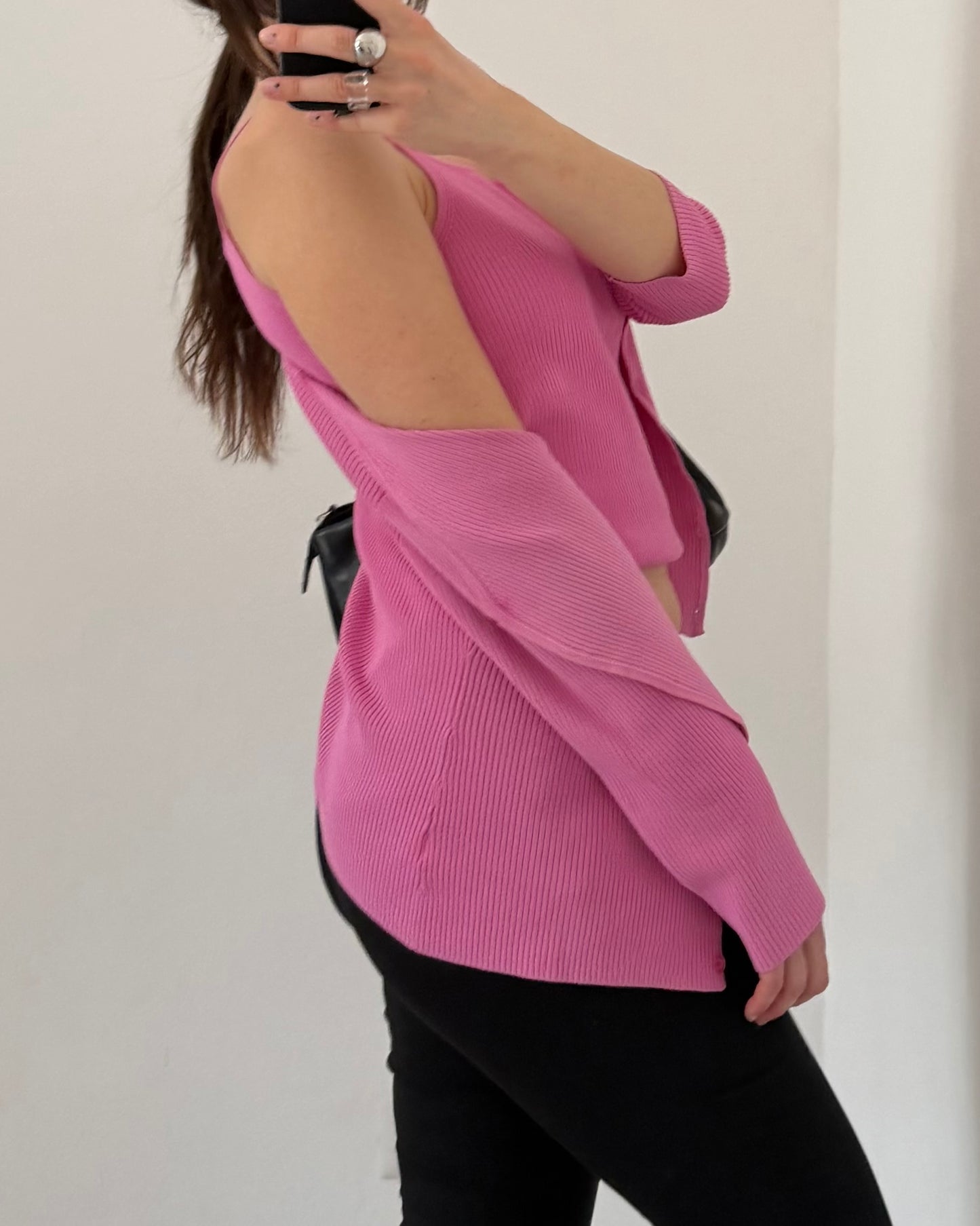 Twin-set top and cardigan