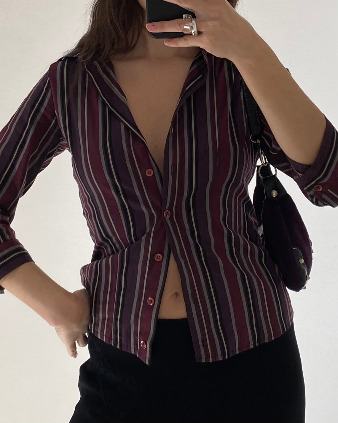 Striped fitted shirt