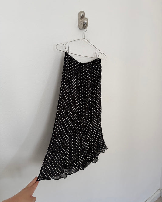 Polka dot midi skirt