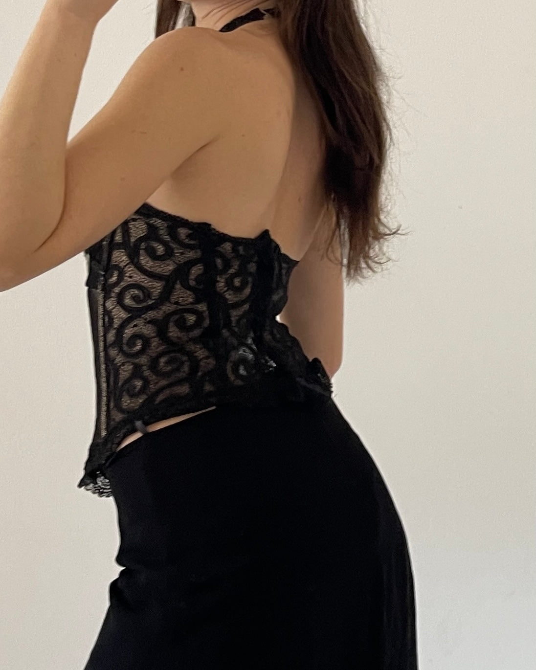 00s corset with metal details