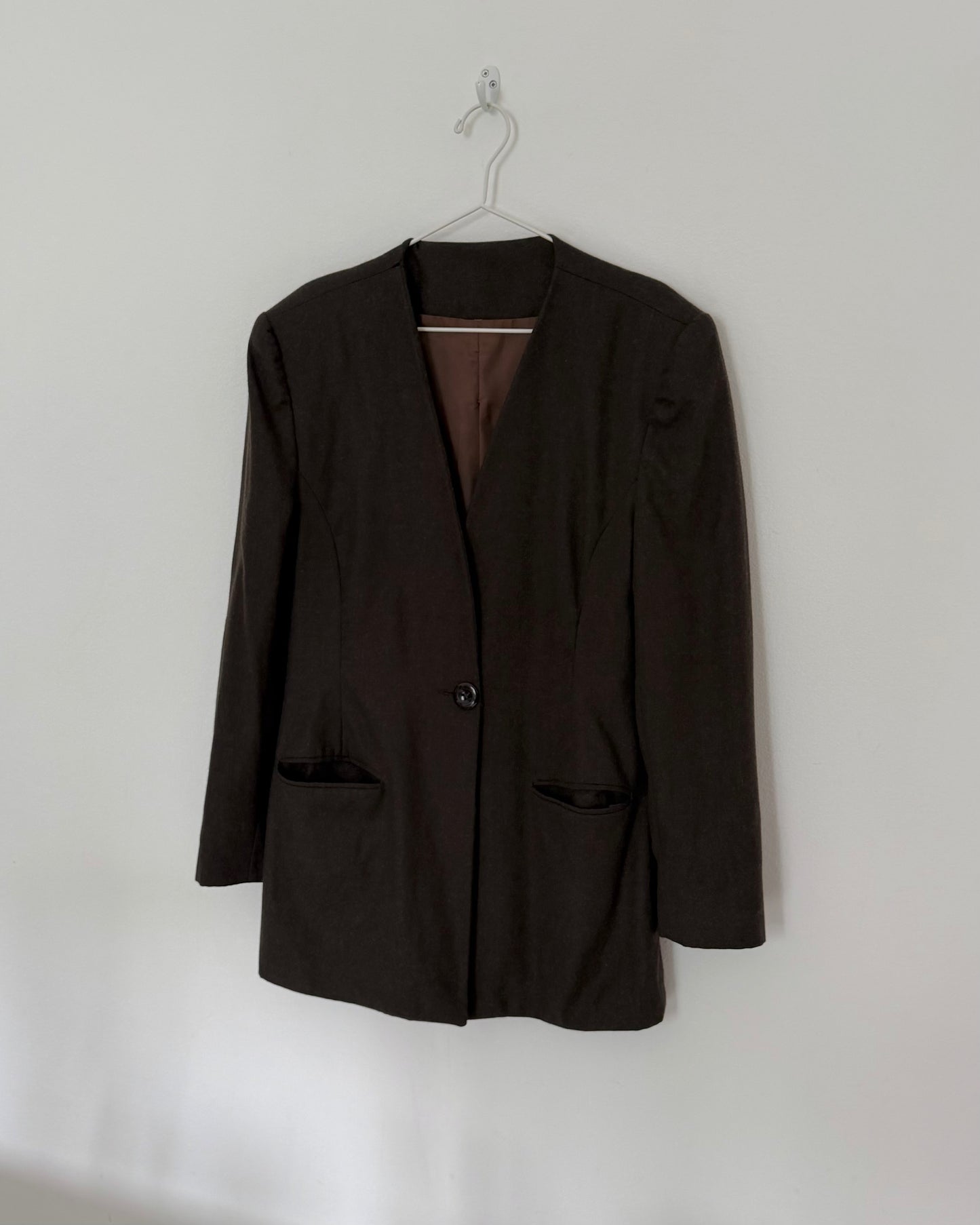 Structured wool blazer