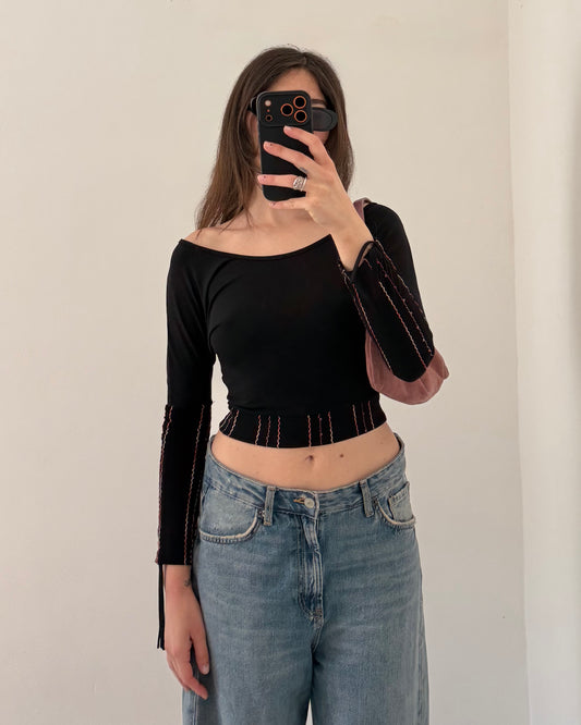 00s embroidered top