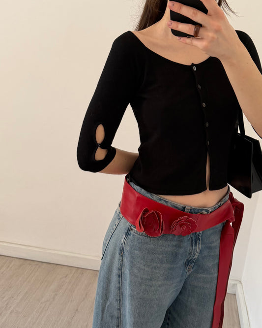 Buttoned mini cardigan