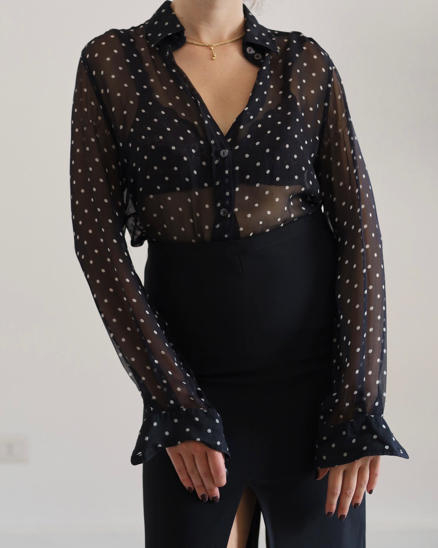 Dolce&Gabbana polka dot silk blouse