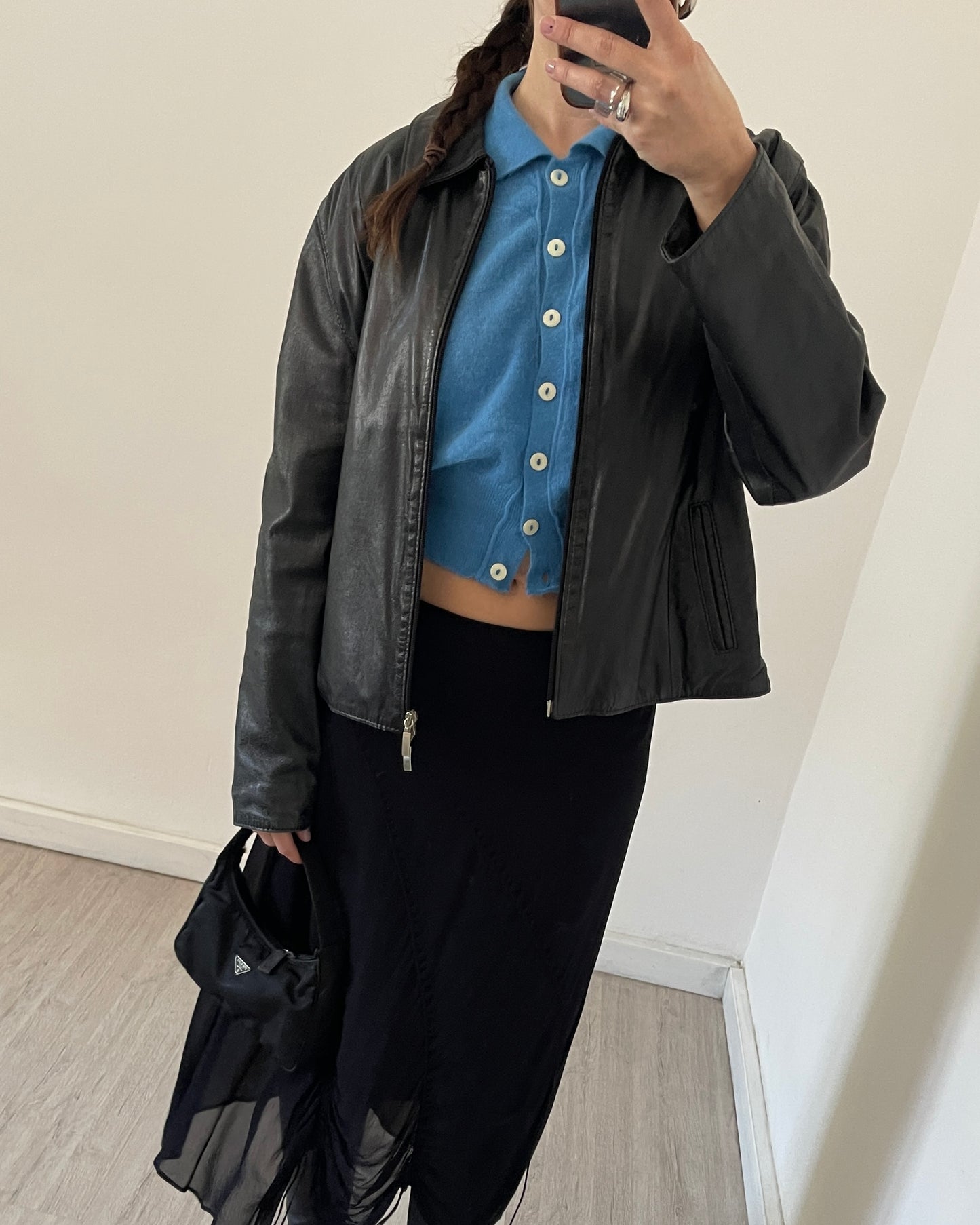 90s angora wool polo sweater