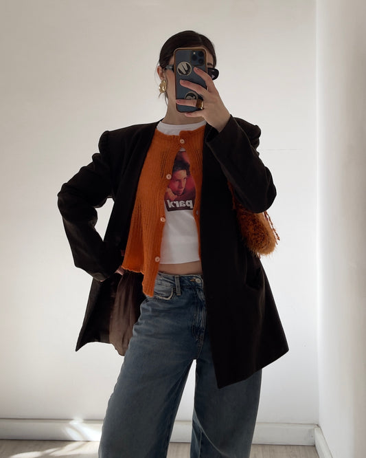 Structured wool blazer