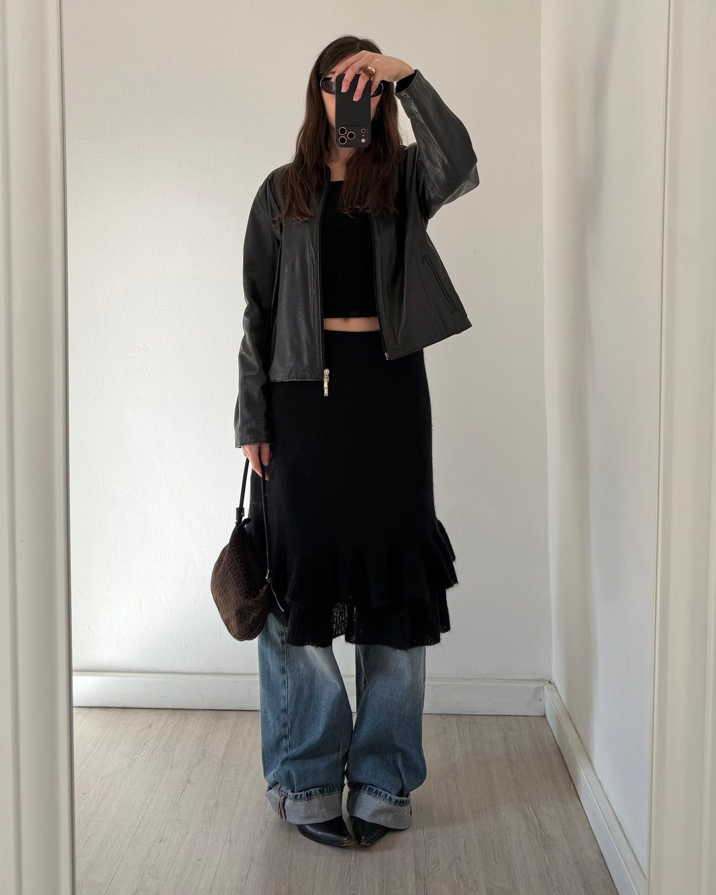 Mohair wool skirt