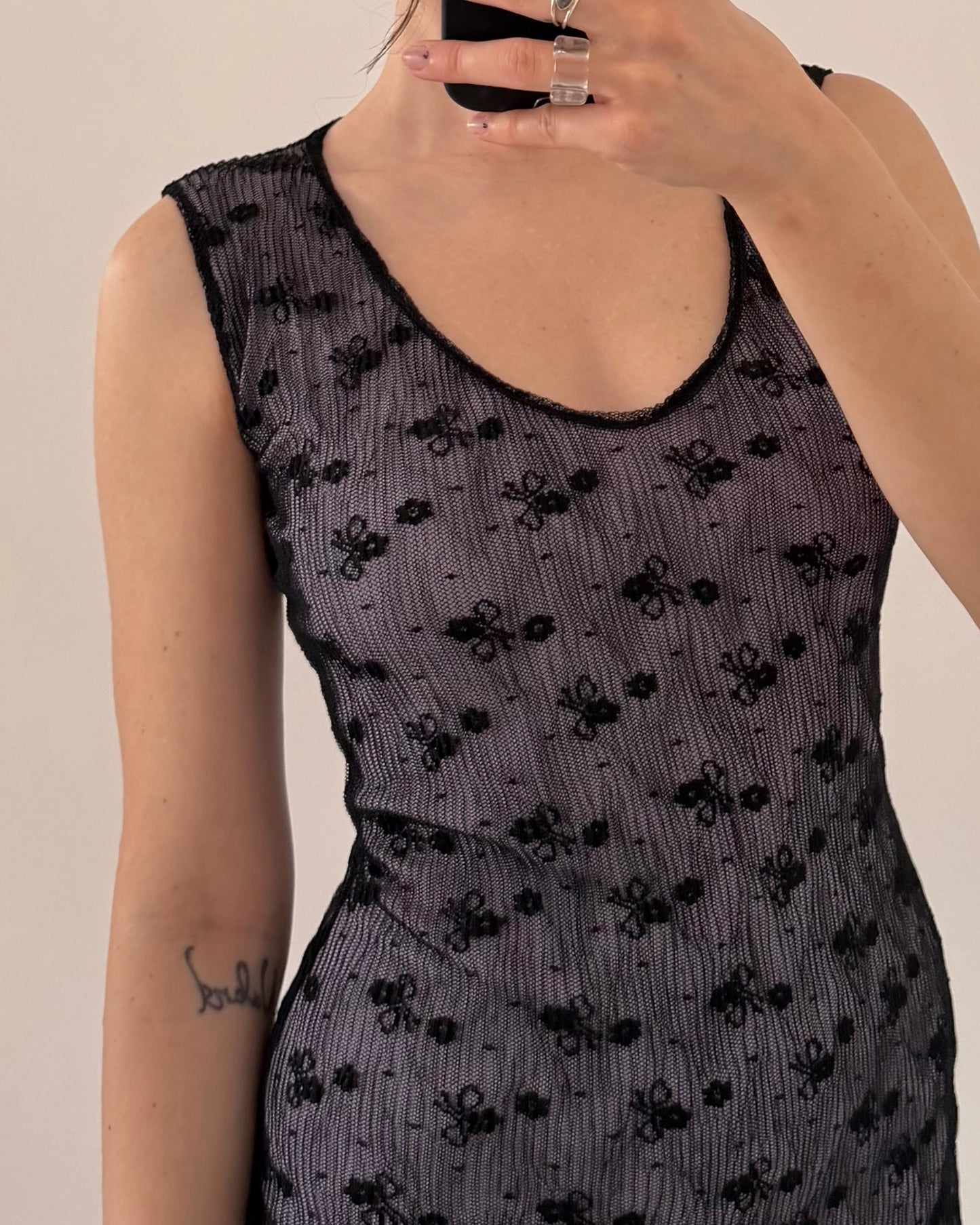 00s lace midi dress