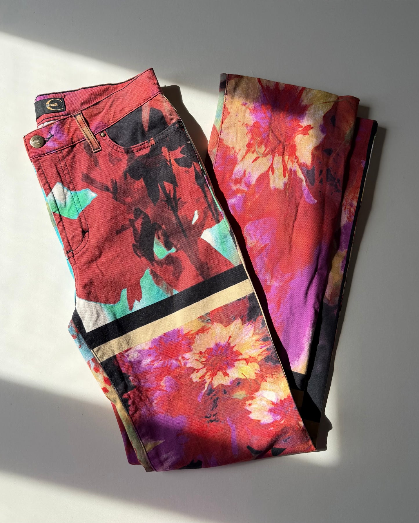Roberto Cavalli printed jeans
