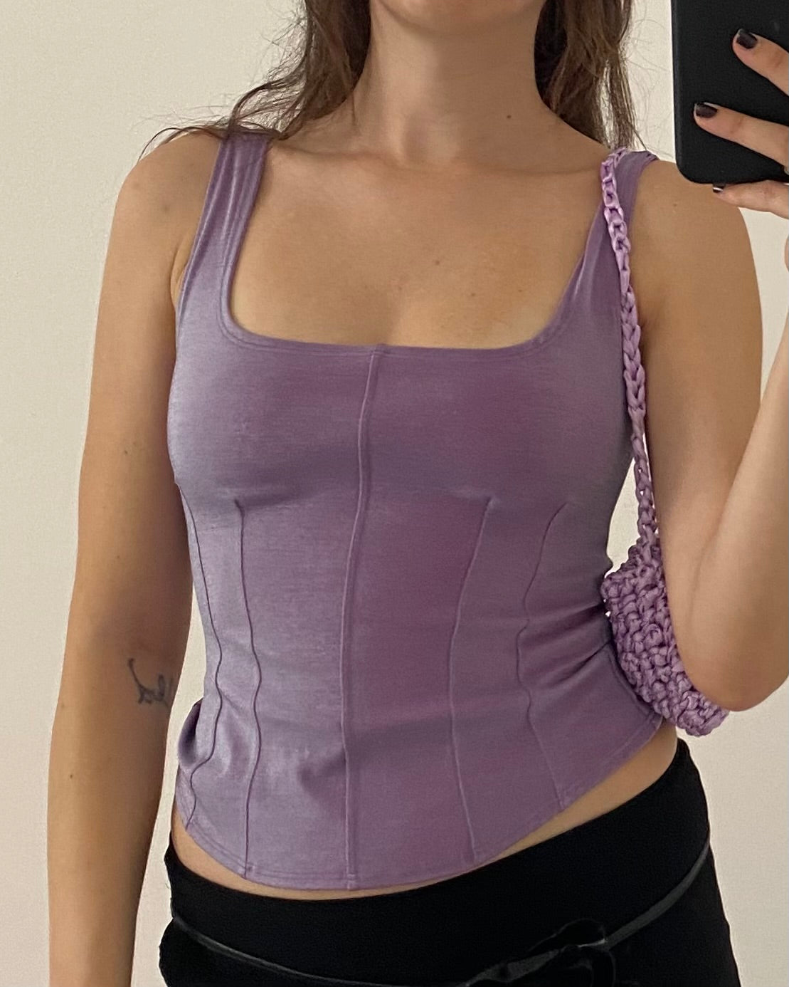 00s iridescent corset top