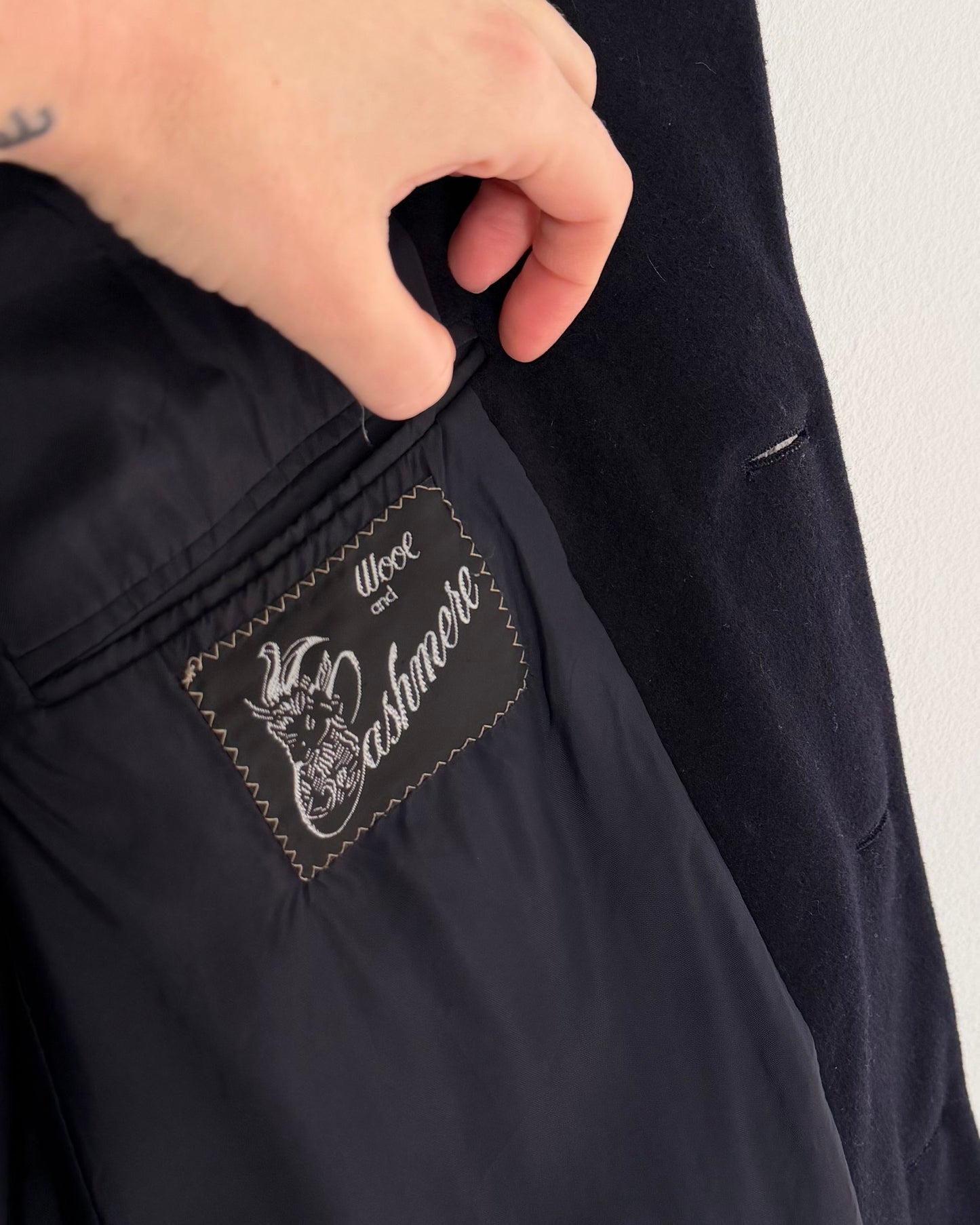 Cashmere and wool blazer