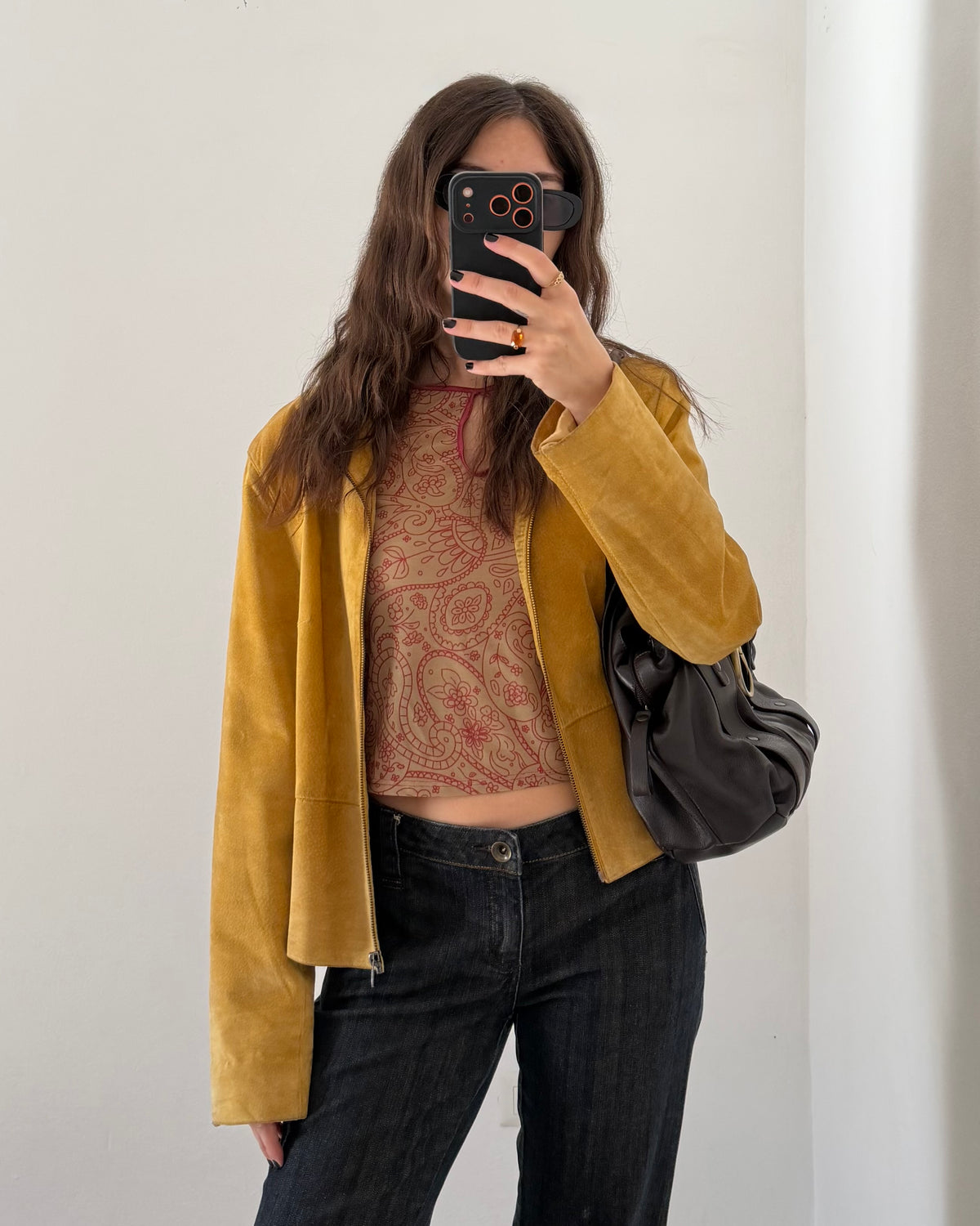 Senape suede jacket
