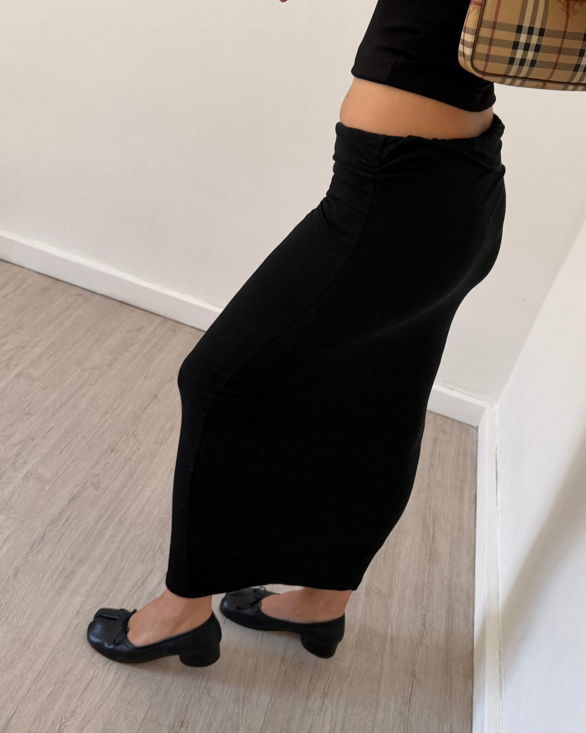 Jersey maxi skirt