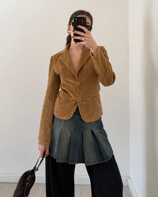 00s slim cord blazer