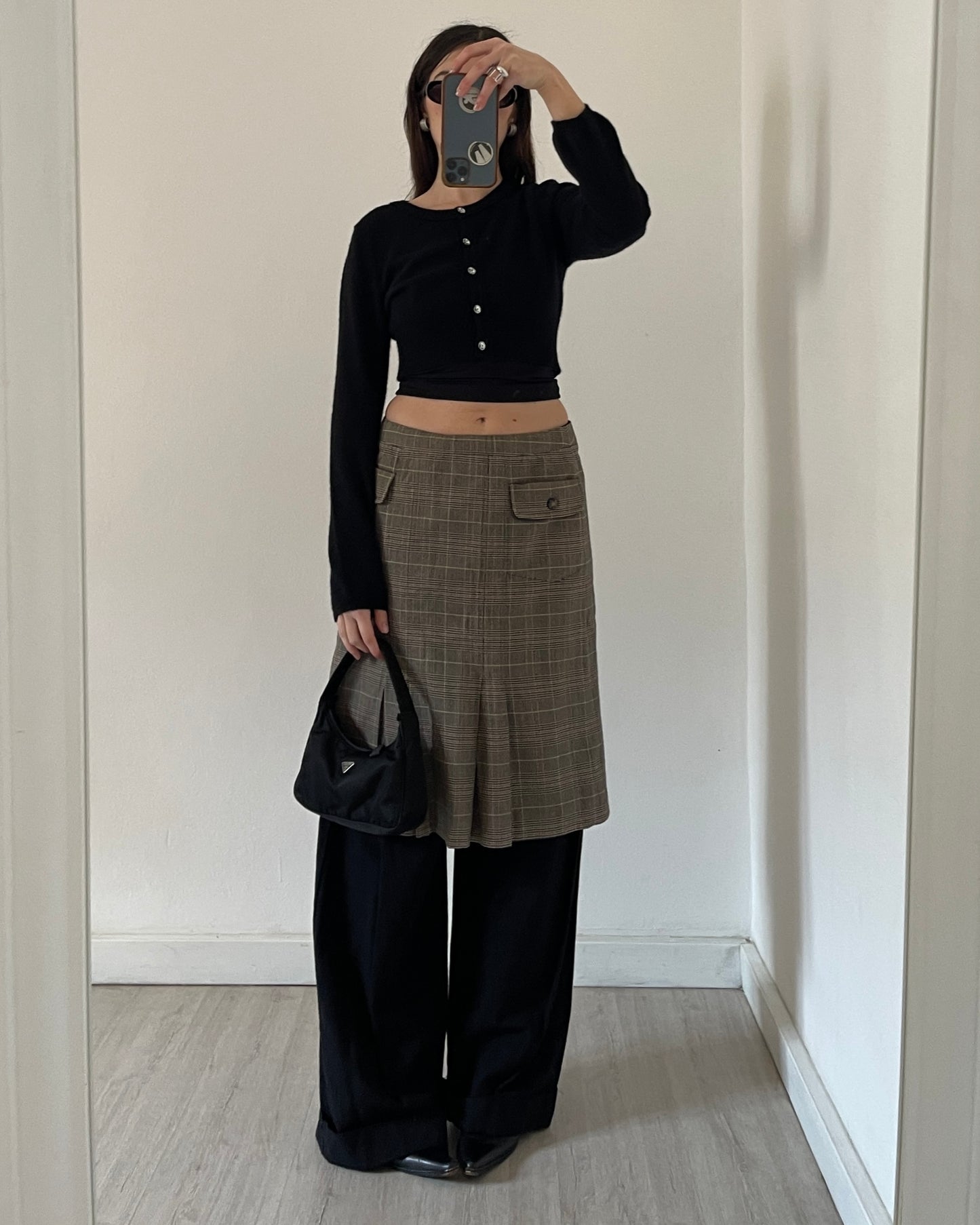 Angora wool mini cardigan