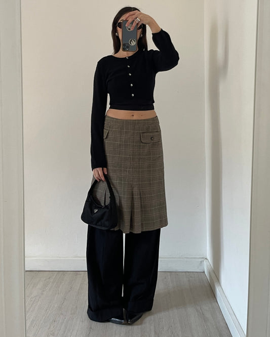 Angora wool mini cardigan