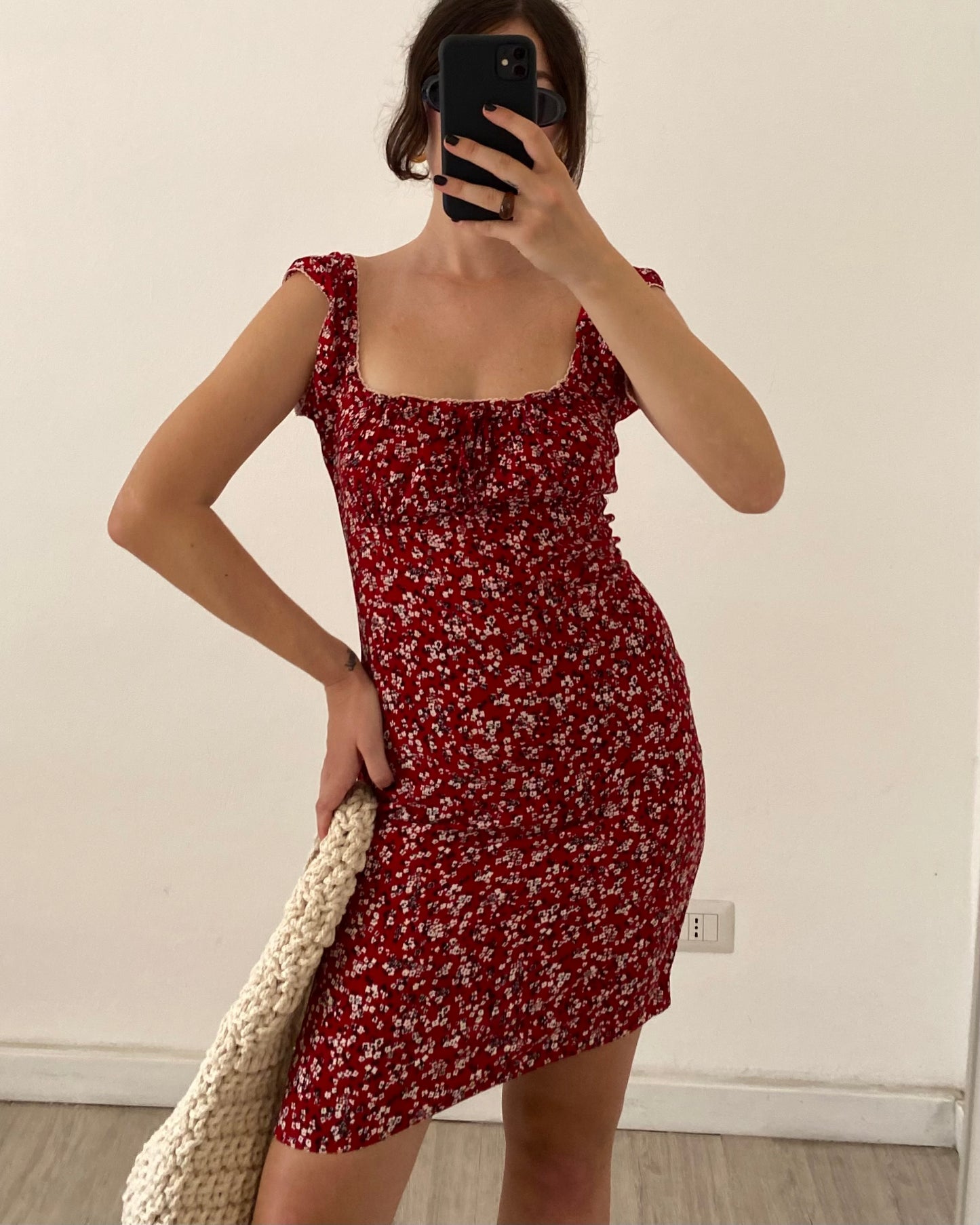 00s floral coquette dress