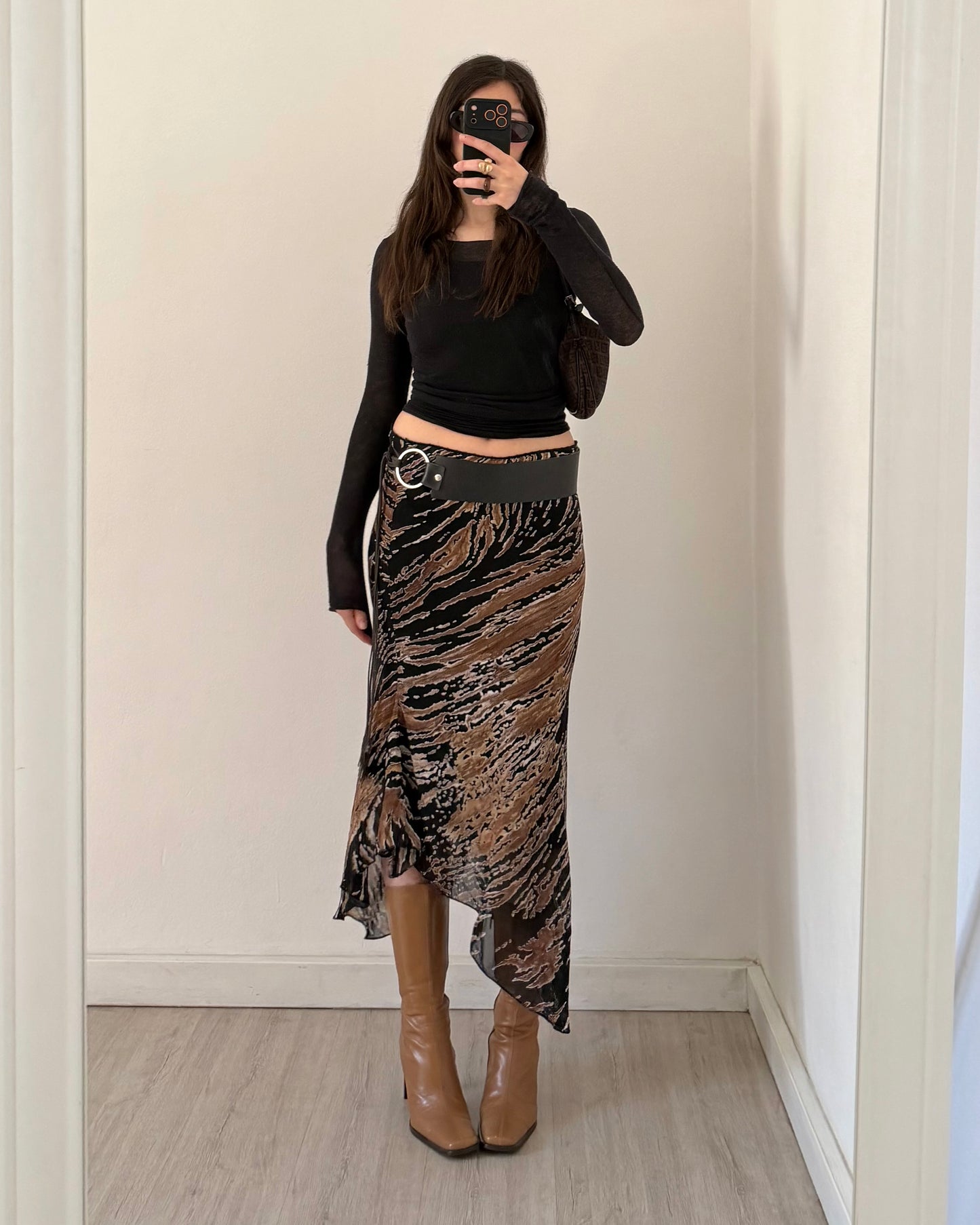00s asymmetric skirt