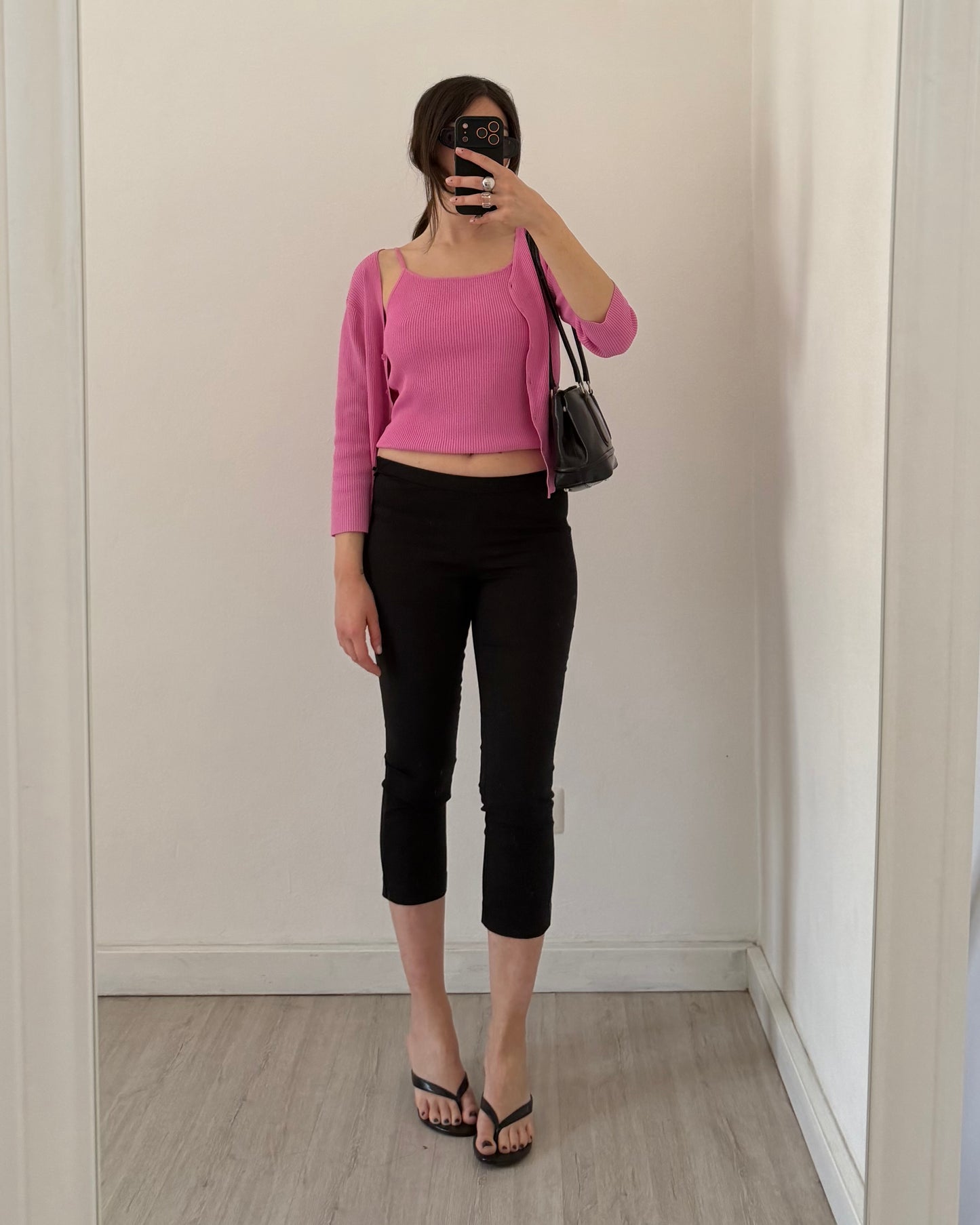 Twin-set top and cardigan