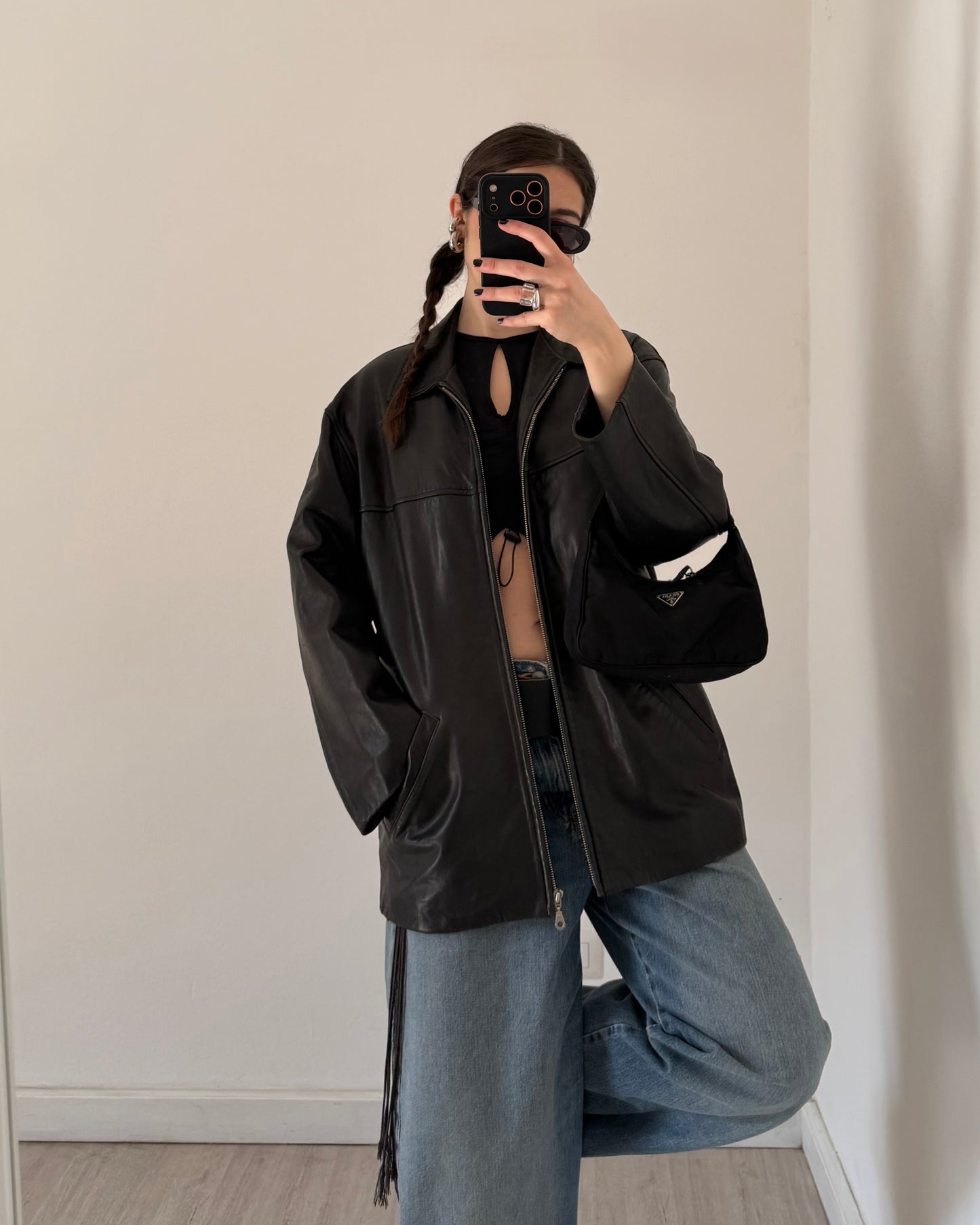 Nappa leather jacket