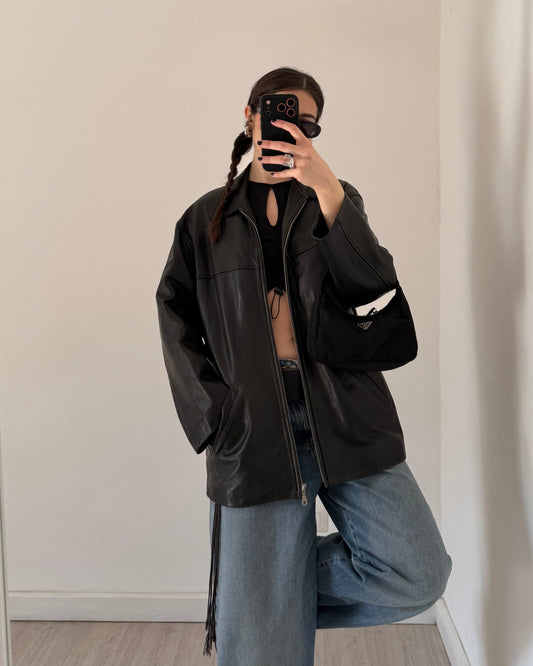 Nappa leather jacket