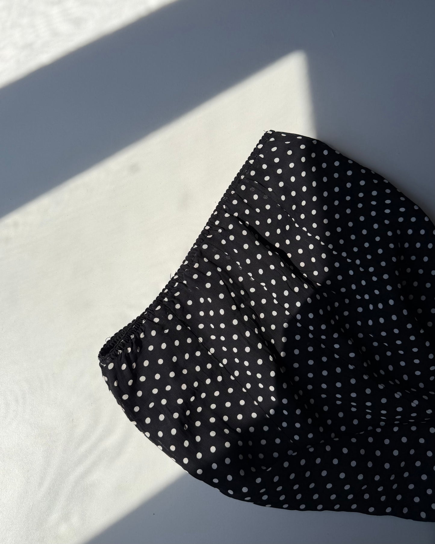 Polka dot midi skirt
