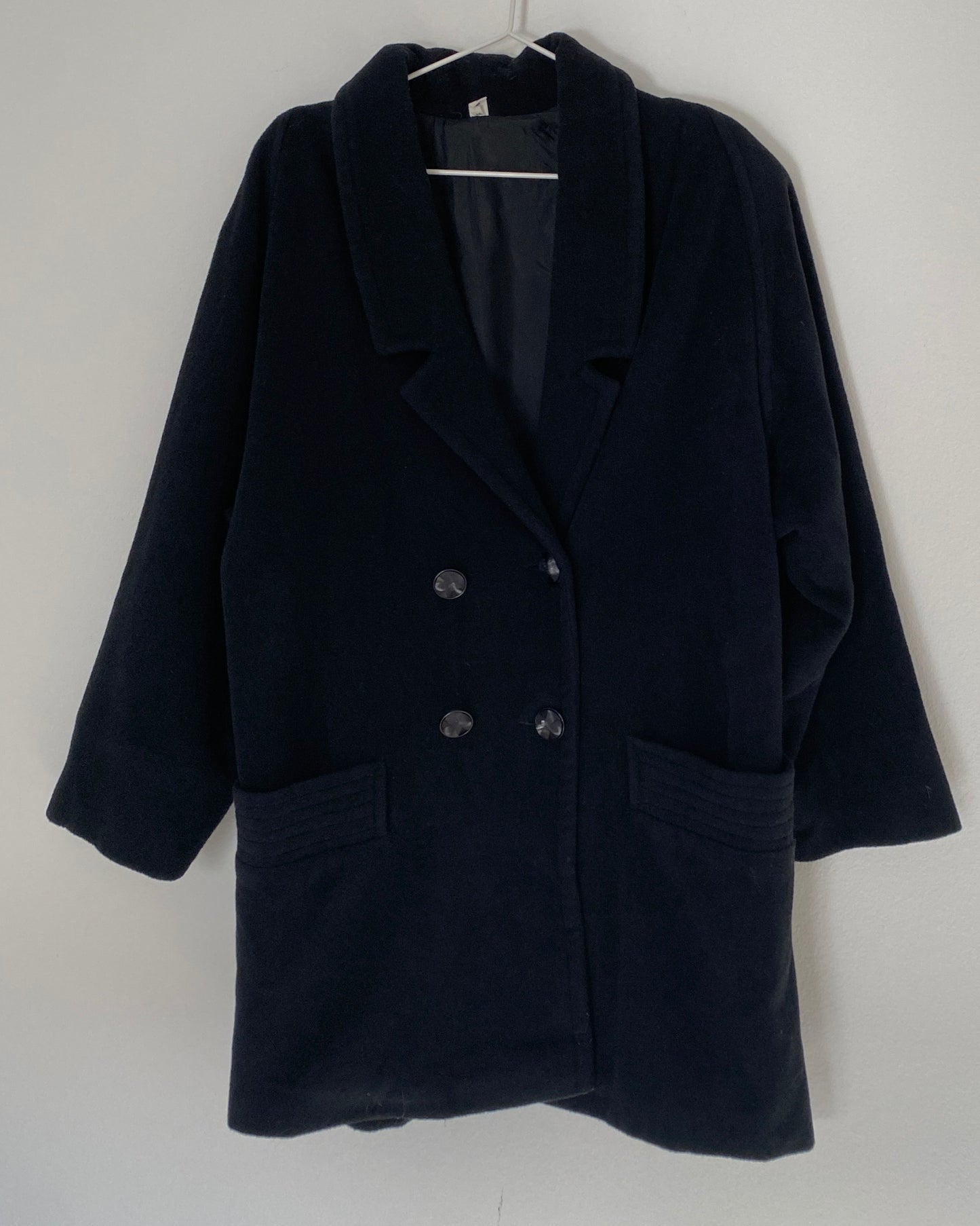 Black wool coat