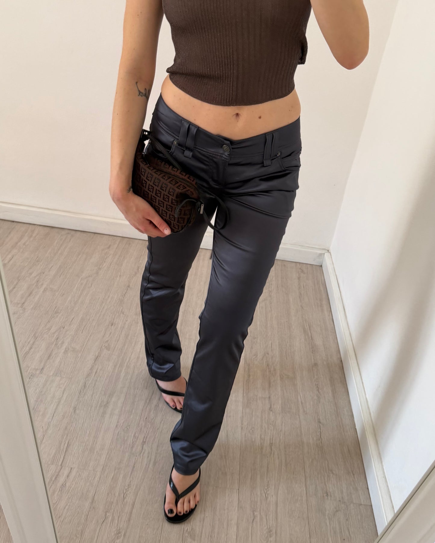 Jean Paul Gaultier satin trousers