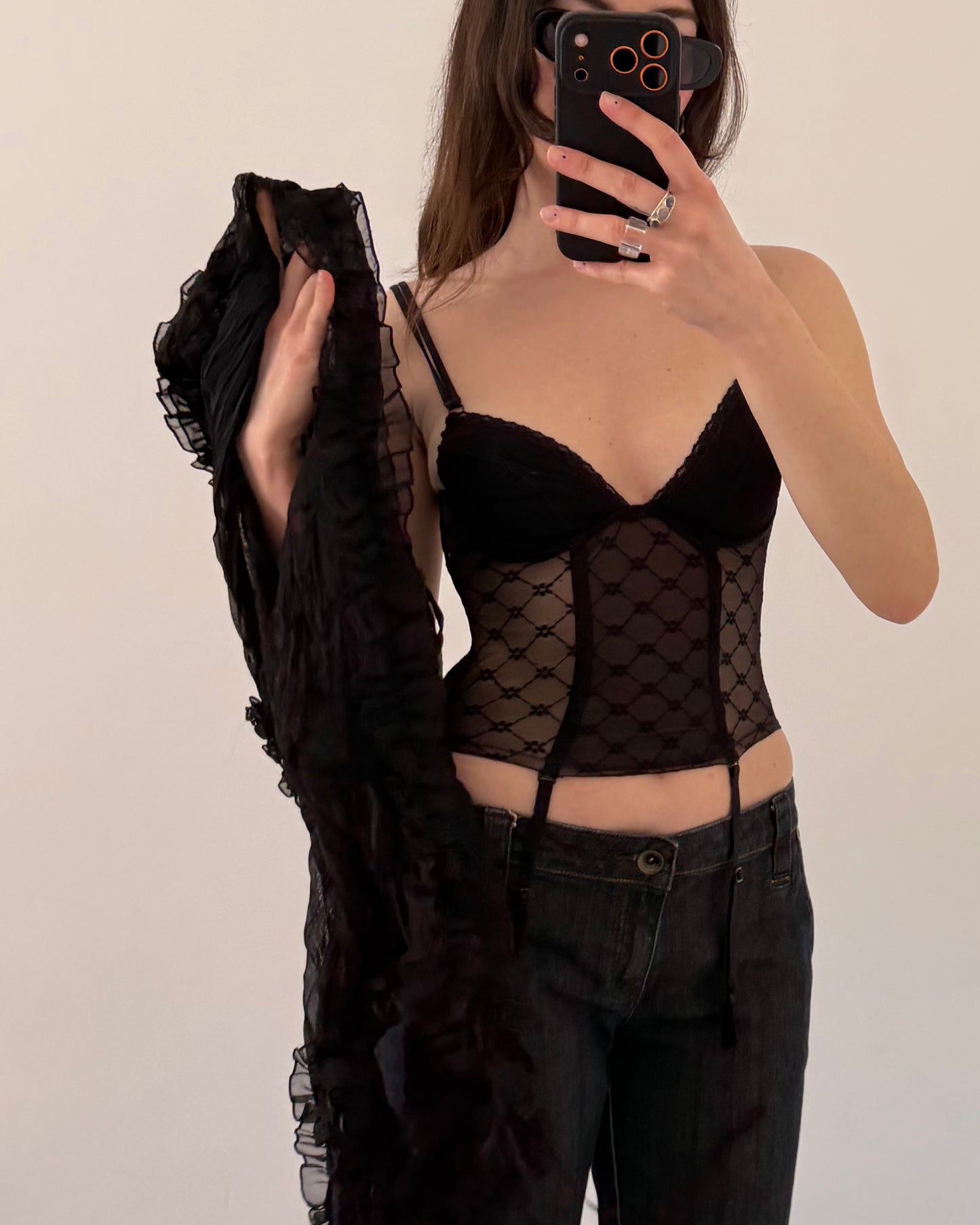 Sheer corset top