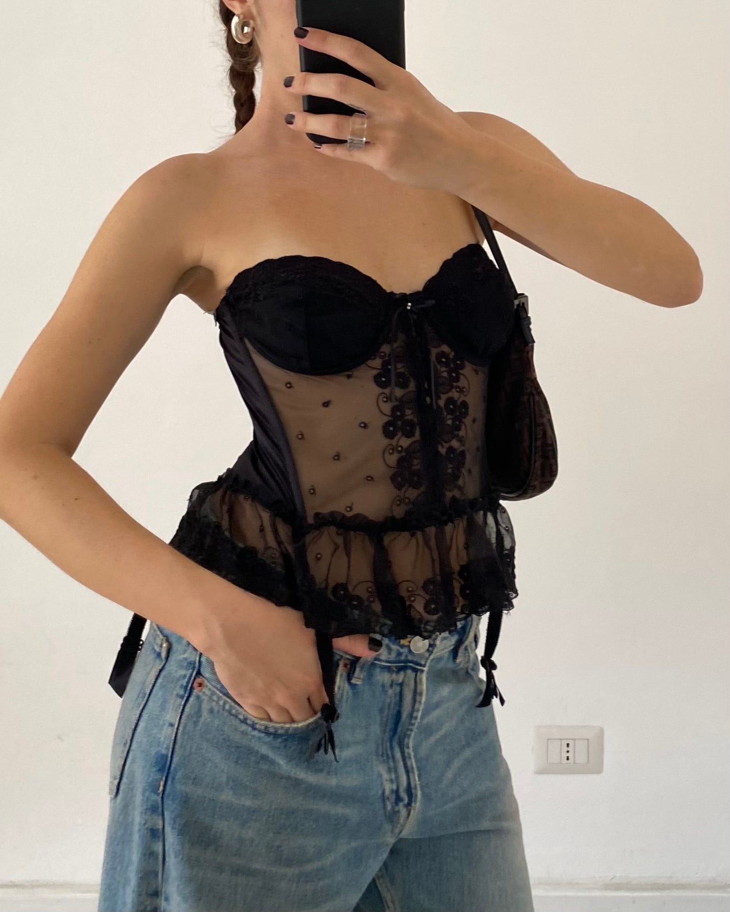 90s lace corset