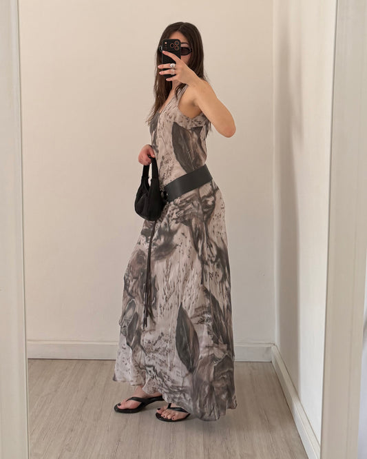 90s viscose maxi dress