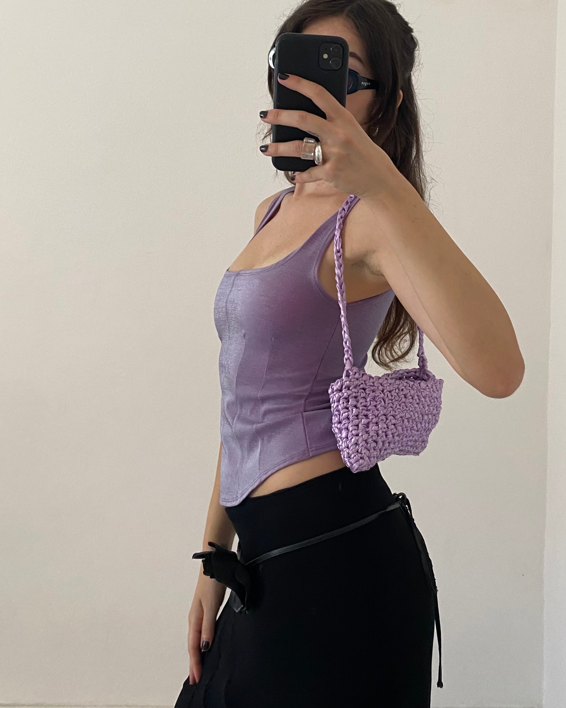 00s iridescent corset top