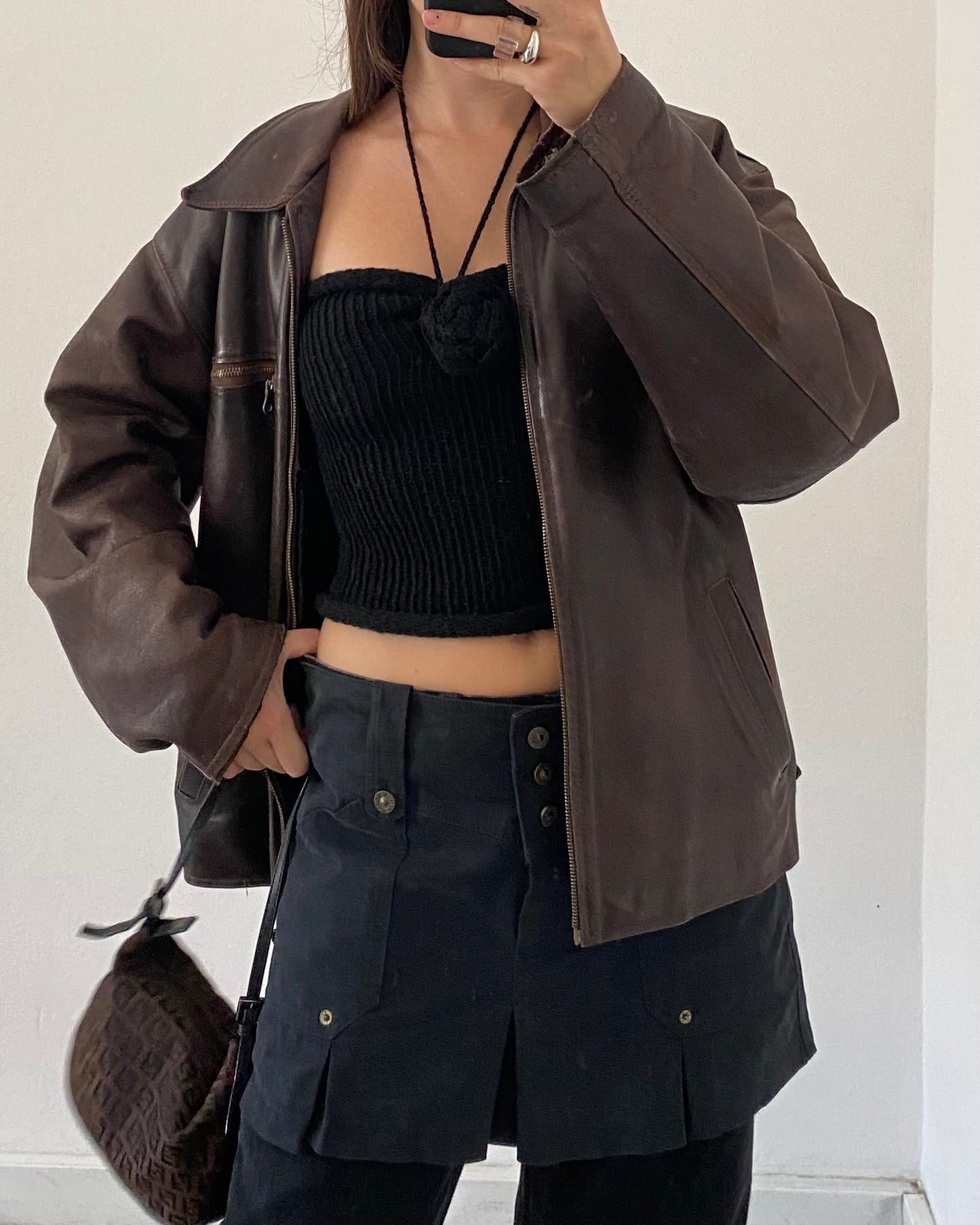 Knit top with flower