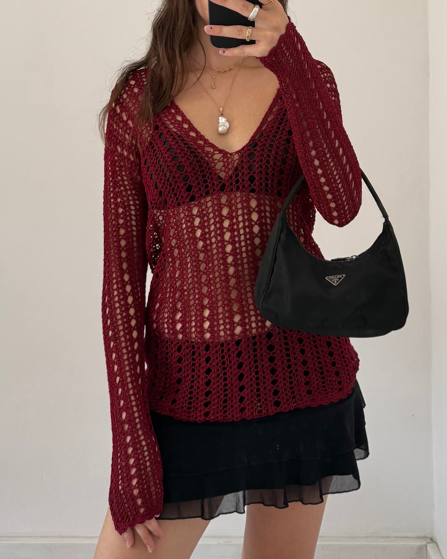 00s net long sleeves top