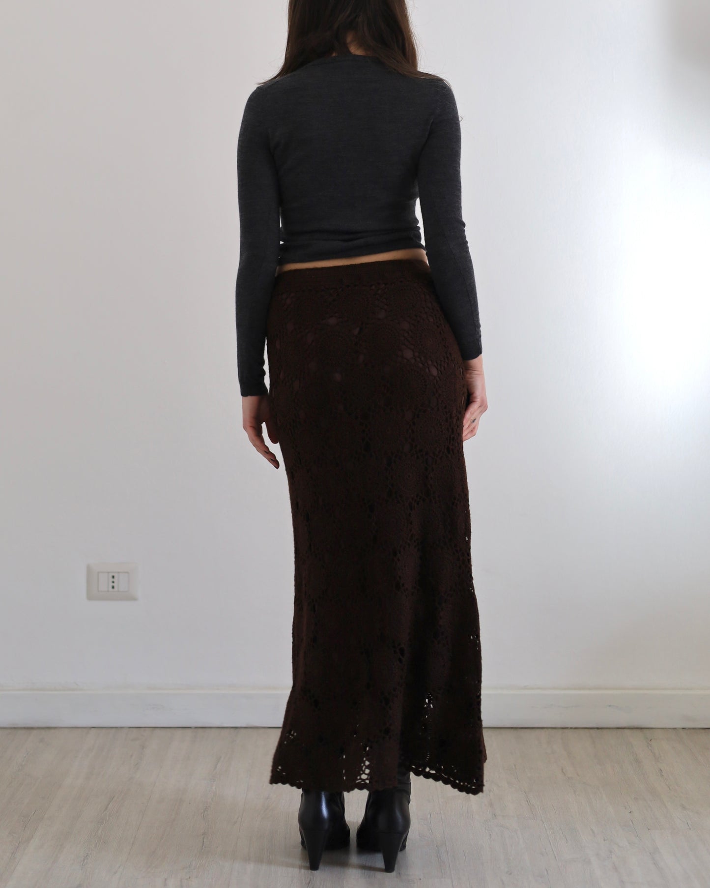 Knit maxi skirt