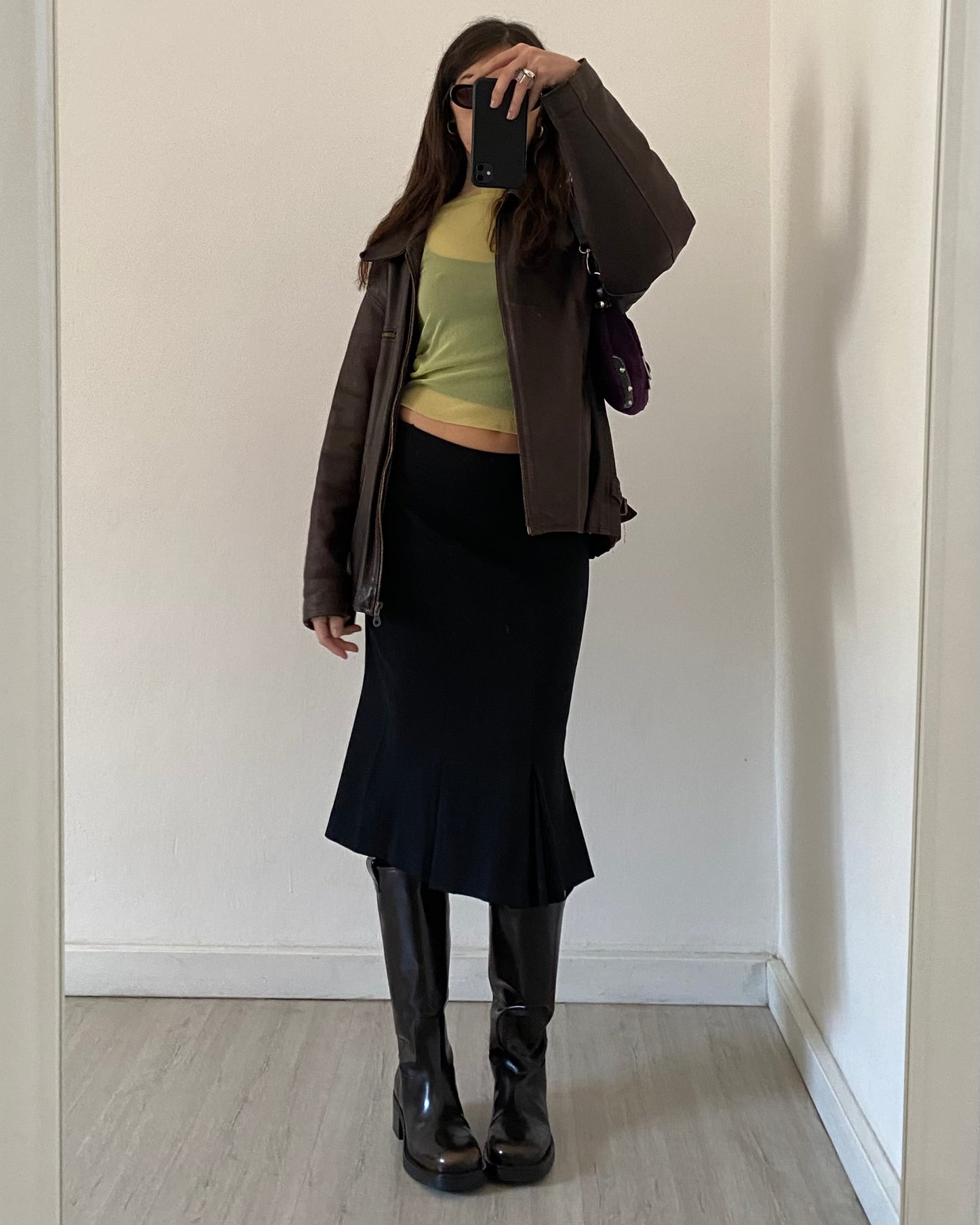 Lime green micro mesh top