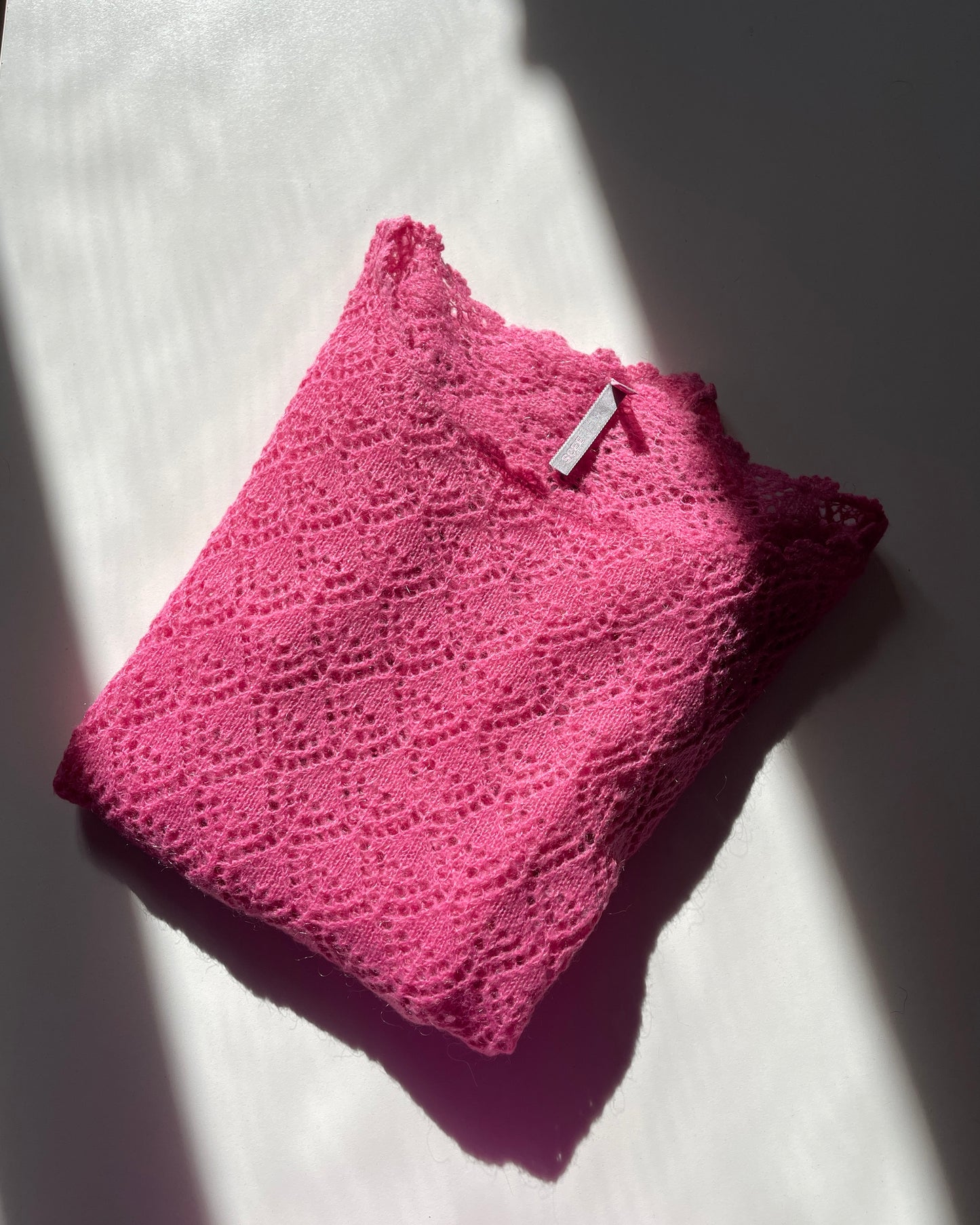 Pink mohair sweater