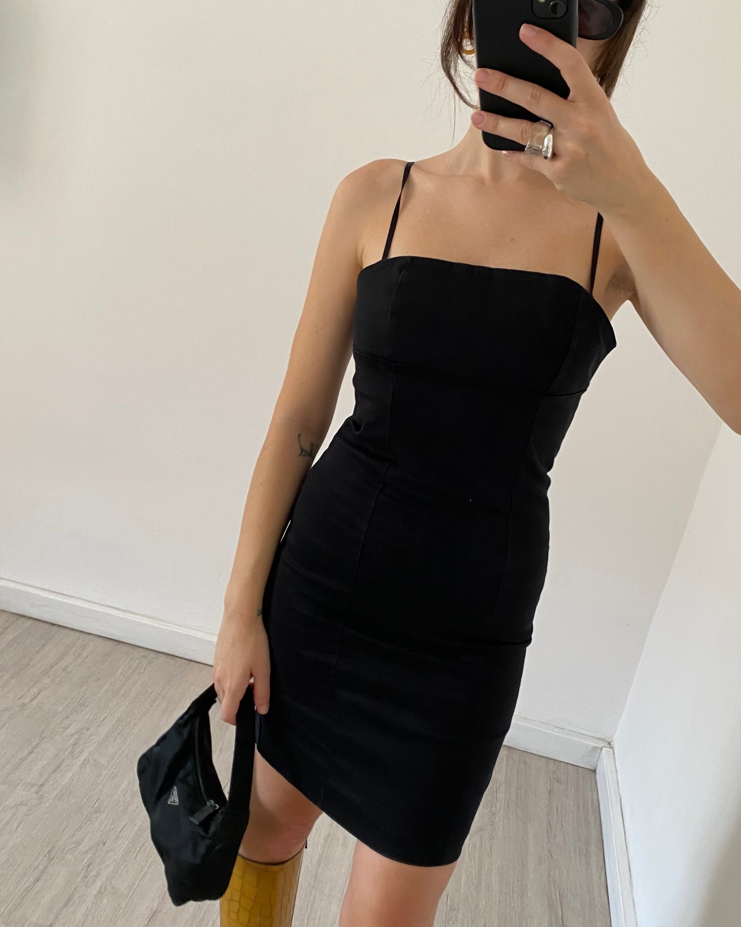 00s black tube dress